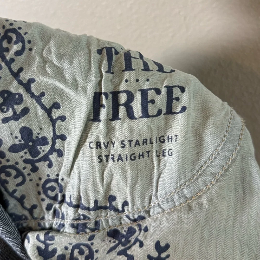 Free People We The Free Crvy Starlight Straight Jeans 28